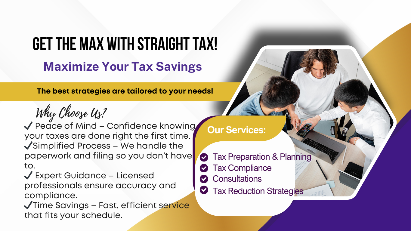 Image representative of Non-Profit Organization services for Straight Tax LLC.