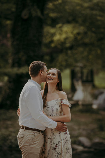 sesja narzeczeńska Łazienki Królewskie