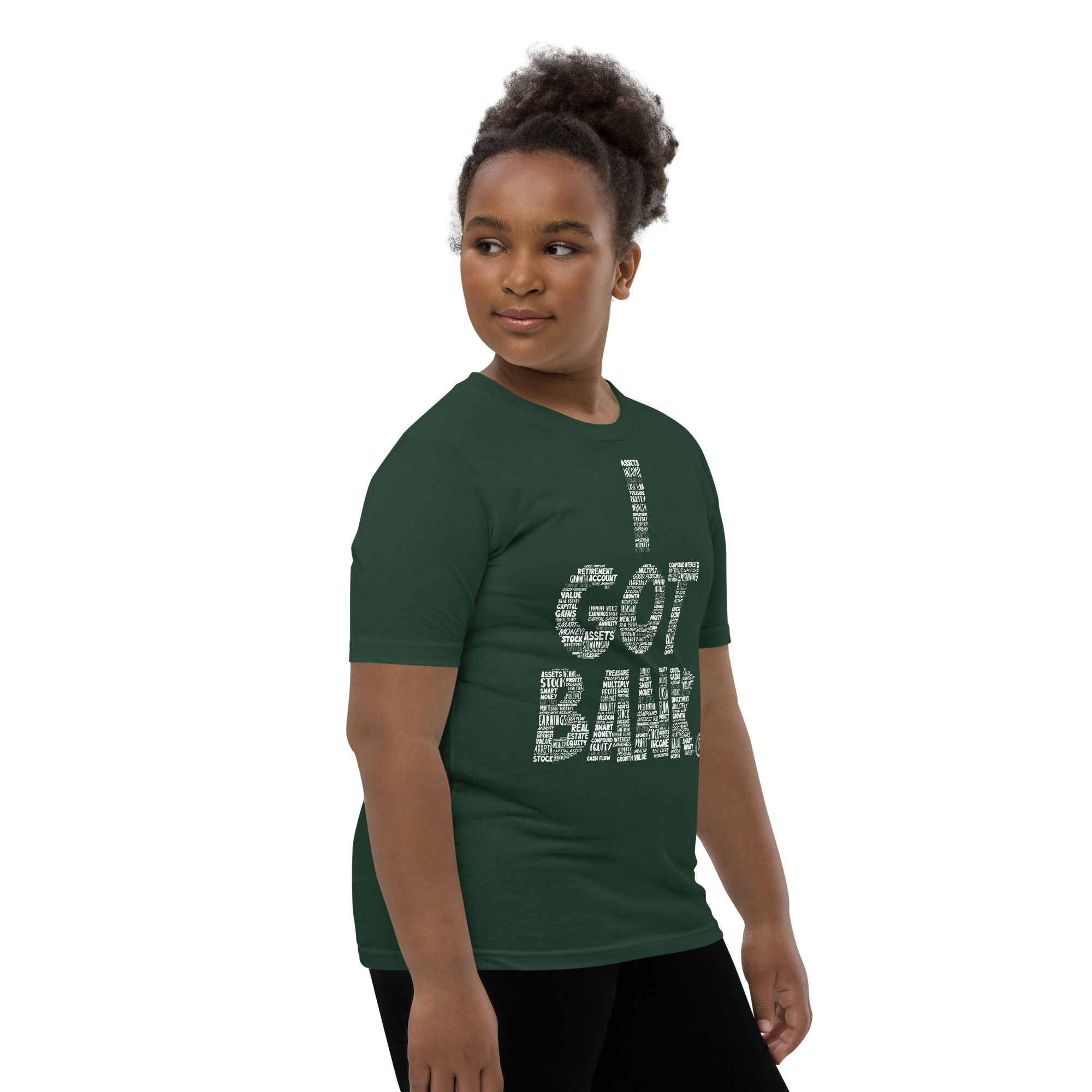 Financial words inside I Got Bank - Youth Short Sleeve T-Shirt (Bella Canvas)