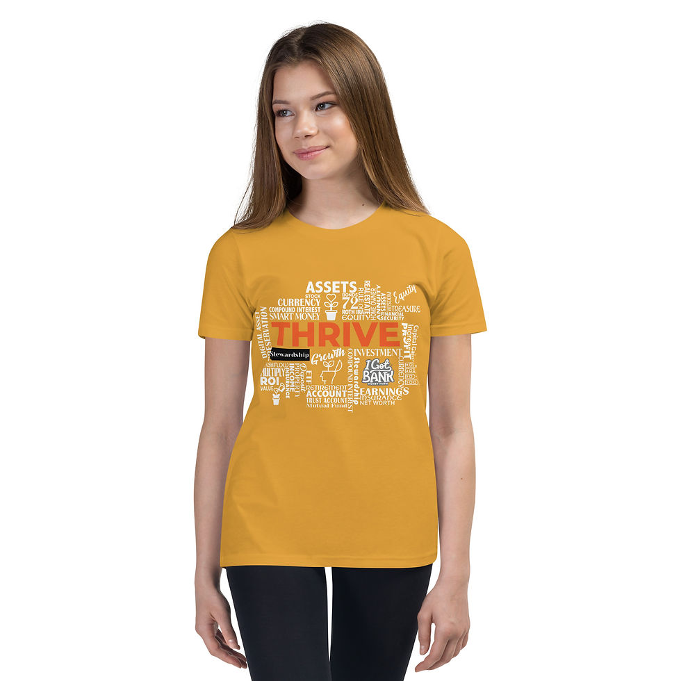 Thumbnail: Thrive RED - Youth Short Sleeve T-Shirt (Bella + Canvas)