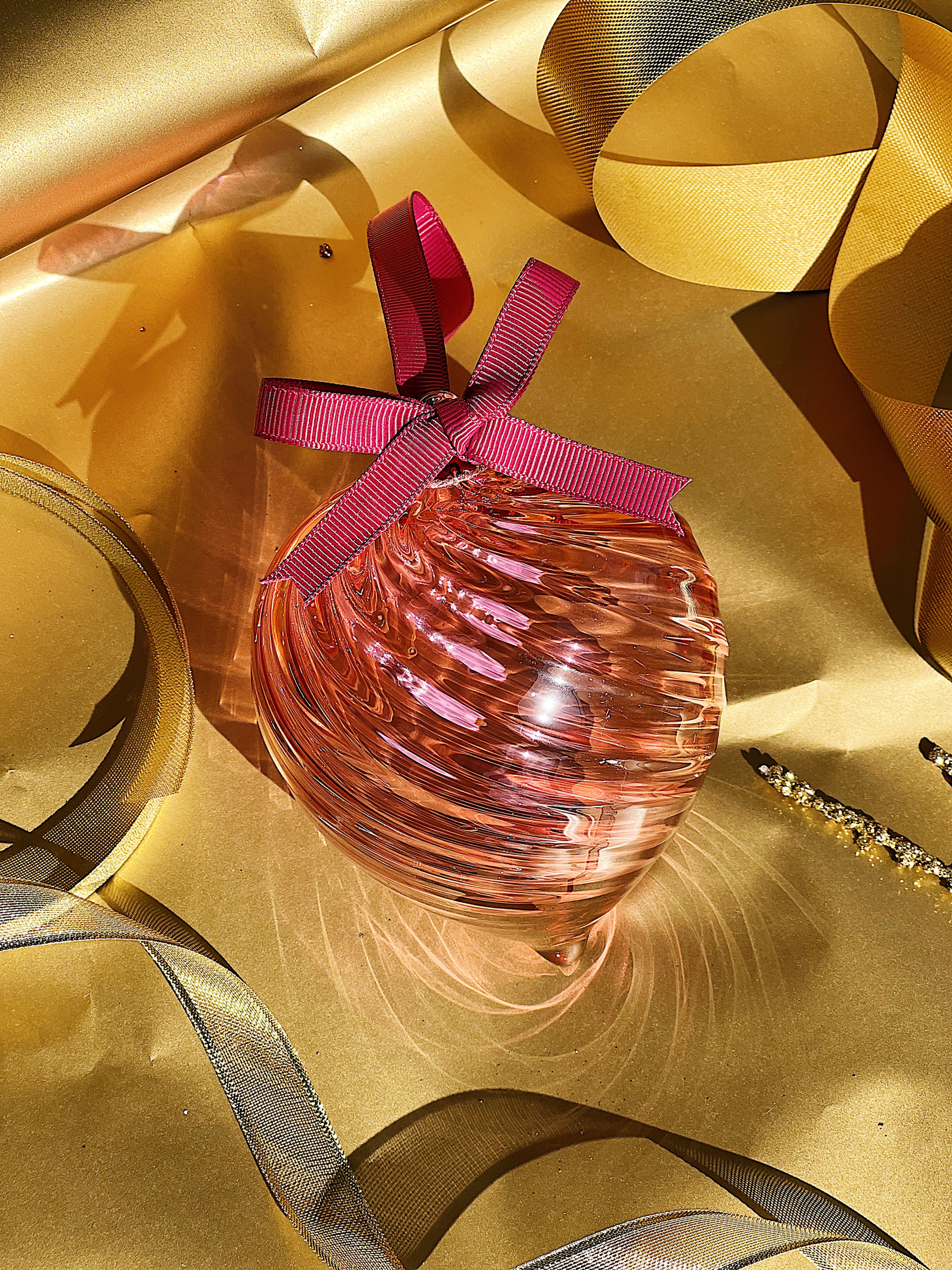 Hot Haus Optic Christmas Bauble - PINK