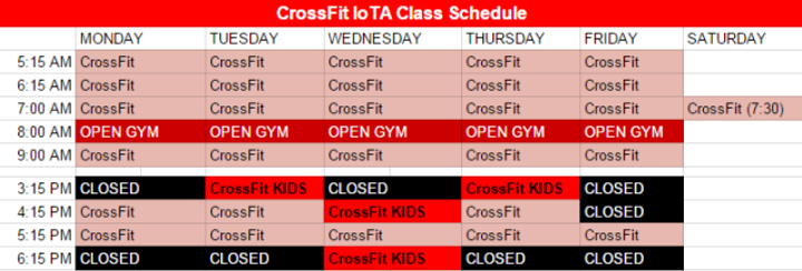 2016 Schedule