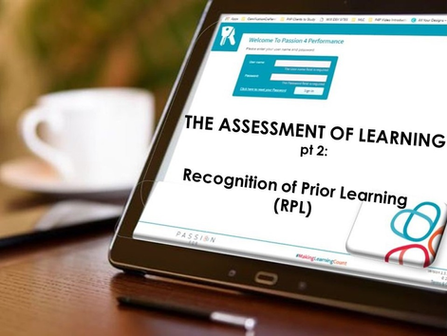Recognition of Prior Learning (RPL) - not as confusing as that