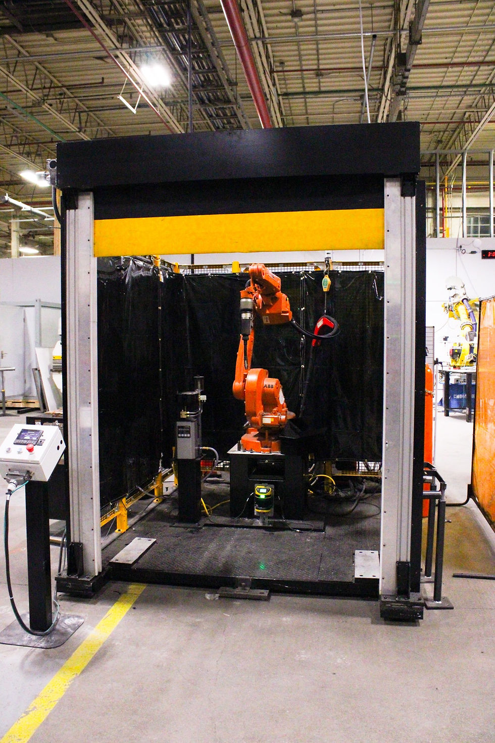 The Atlas Door by Titan Guarding provides safety in welding systems