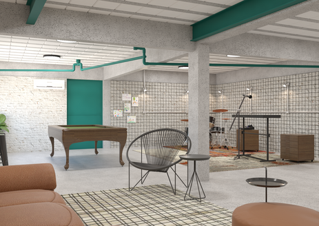 Projeto de arquitetura para uma sala de música em Juiz de Fora, MG