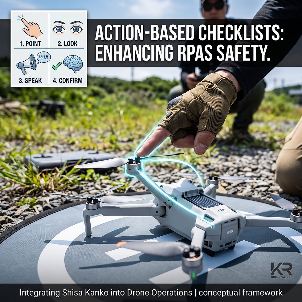 Enhancing Drone Safety Through Action: Incorporating Shisa Kanko into RPAS Checklist Protocols