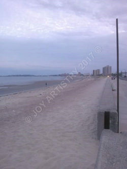 Sunset  over Revere beach