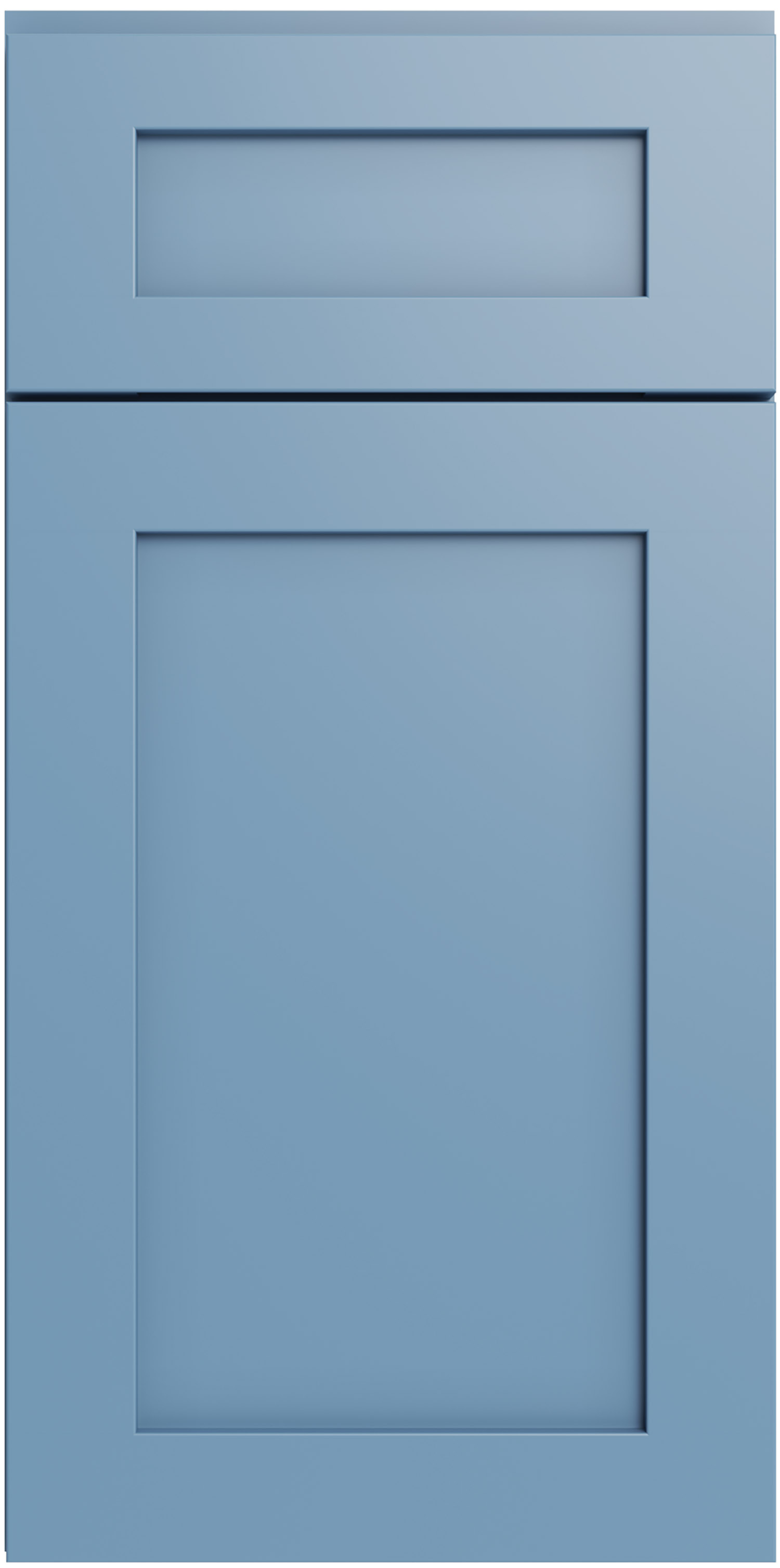 Forevermark Xterra Blue Shaker cabinet door