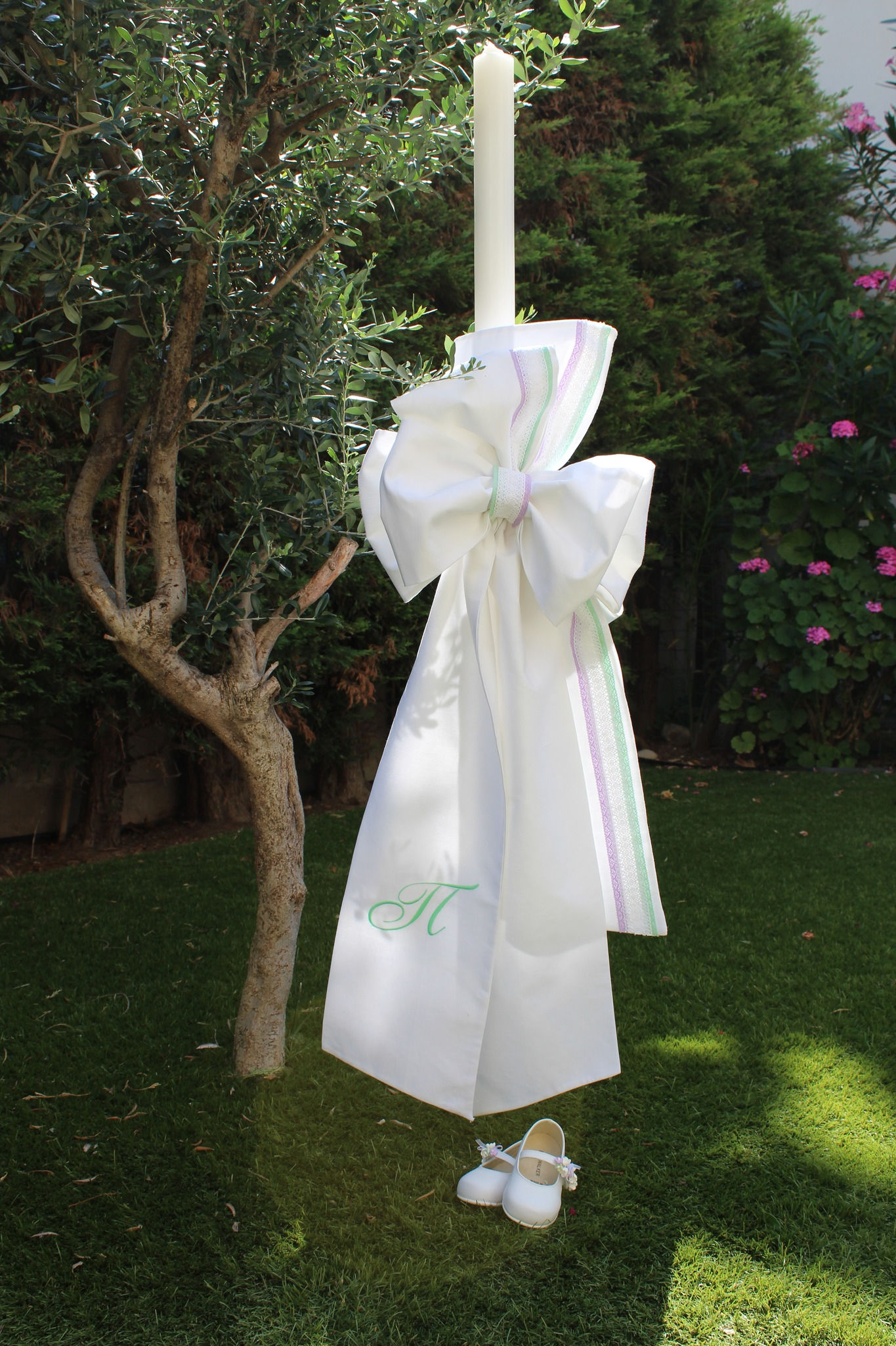 Χειροποίητη Λαμπάδα Βάπτισης