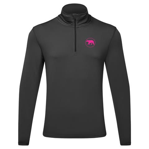 Magenta Outdoor logo featuring a bold pink bear silhouette on a clean white background, symbolizing strength and resilience; proudly veteran-owned.