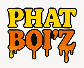 Phat Boi’s logo featuring bold, playful design—celebrating unapologetic flavor, veteran-owned pride, and community-driven streetwear culture.