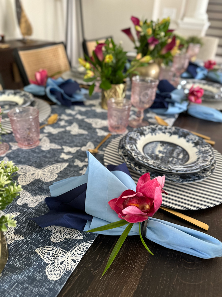 Exquisite, high-quality table runner that adds a refined and decorative accent to any dining or buffet table.