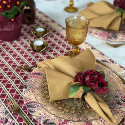 Exquisite, high-quality table runner that adds a refined and decorative accent to any dining or buffet table.