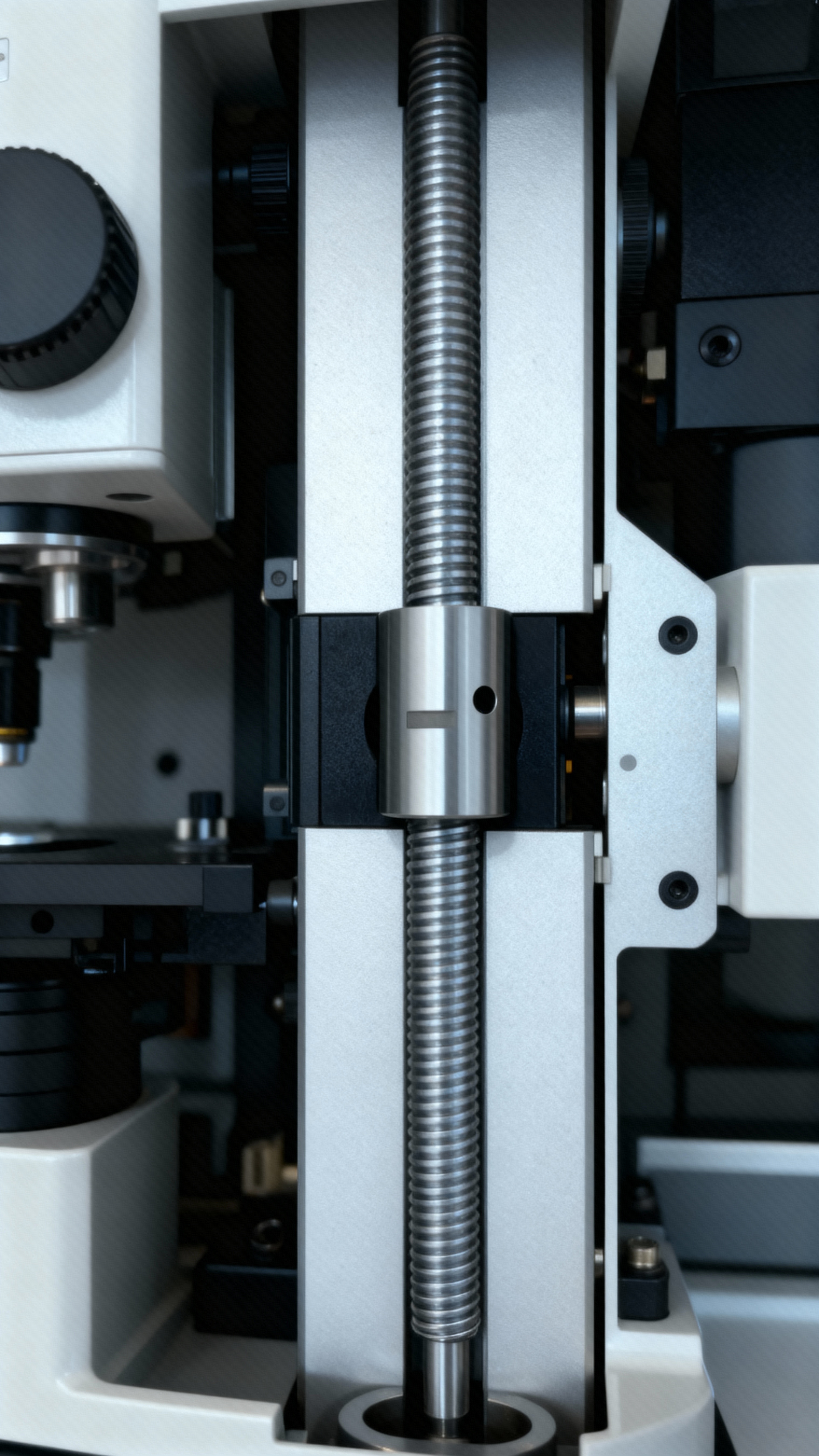 Close-up of WY precision ground ball screw for medical and semiconductor use
