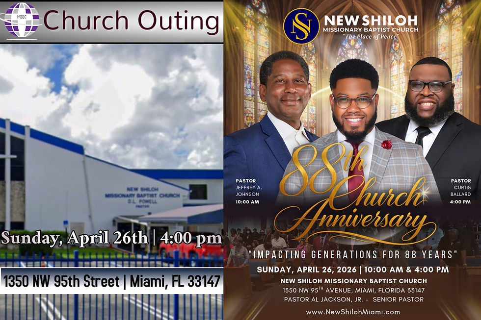 Church Outing - New Shiloh MB Church (Miami)