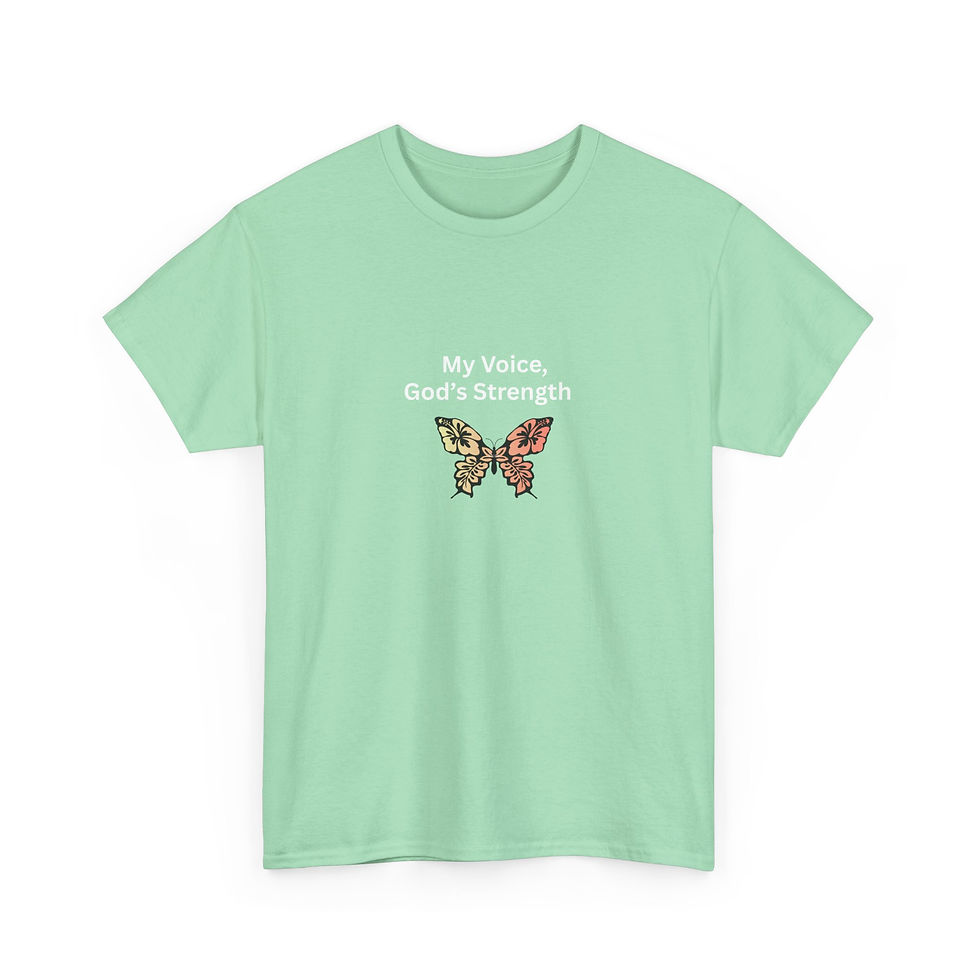 Thumbnail: My Voice, God's Strength Butterfly T-Shirt