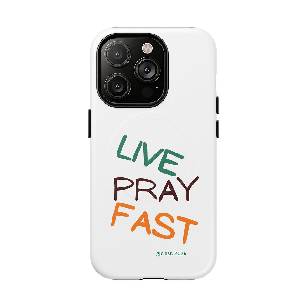 Thumbnail: Live Pray Fast Magnetic Phone Case — Inspirational Protective iPhone Cover