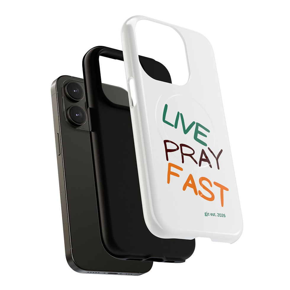 Thumbnail: Live Pray Fast Magnetic Phone Case — Inspirational Protective iPhone Cover