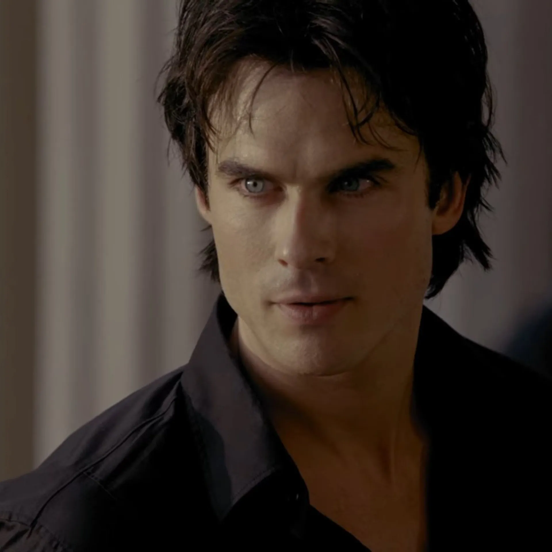 Damon Salvatore staring