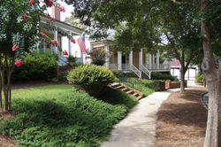 Clark's Grove sidewalks invite walking.