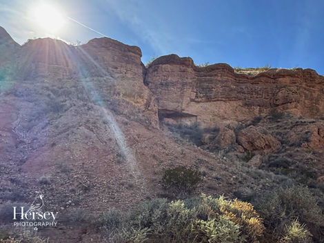 Canyon Wall in Sunburst