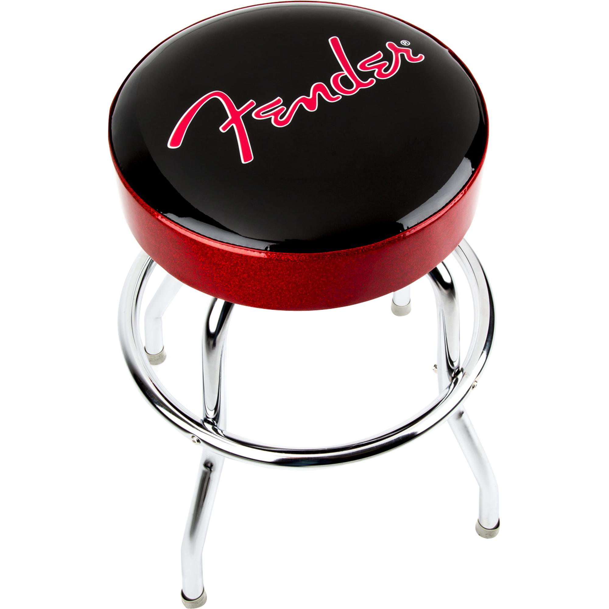 Banco Fender Barstool Red Sparkle