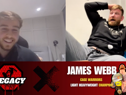 Cage Warriors LHW champ James Webb talks ahead of first title defence.