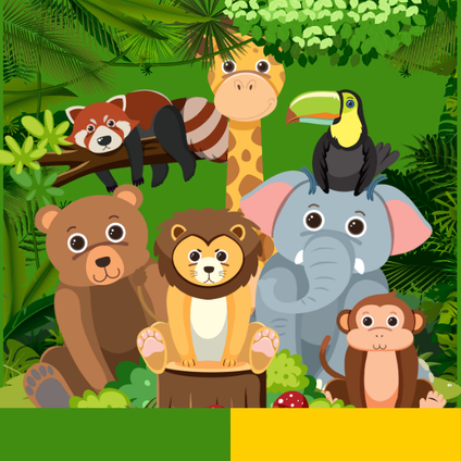 Representative image for Jungle theme decor