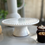 Thumbnail: White Small Ceramic Cake Stand 