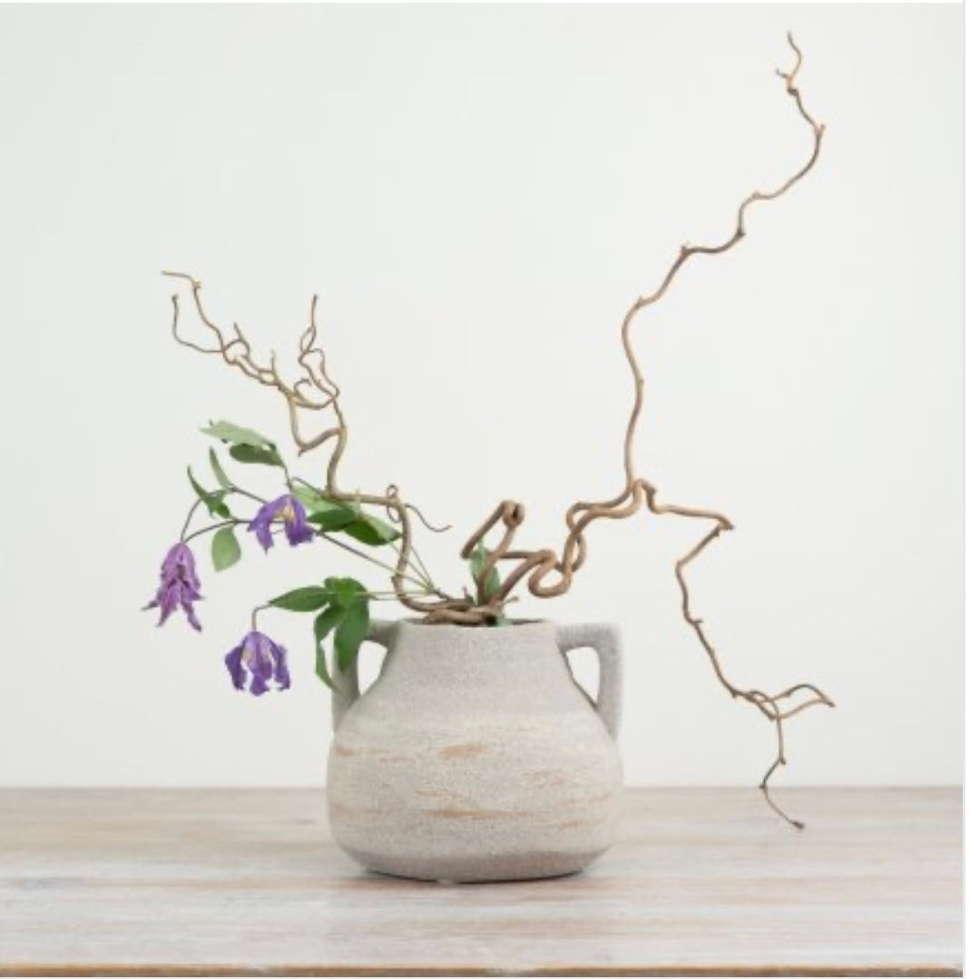 Ceramic Urn Vase With Handles