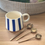 Thumbnail: Blue Striped Ceramic Tea / Coffee Mug  