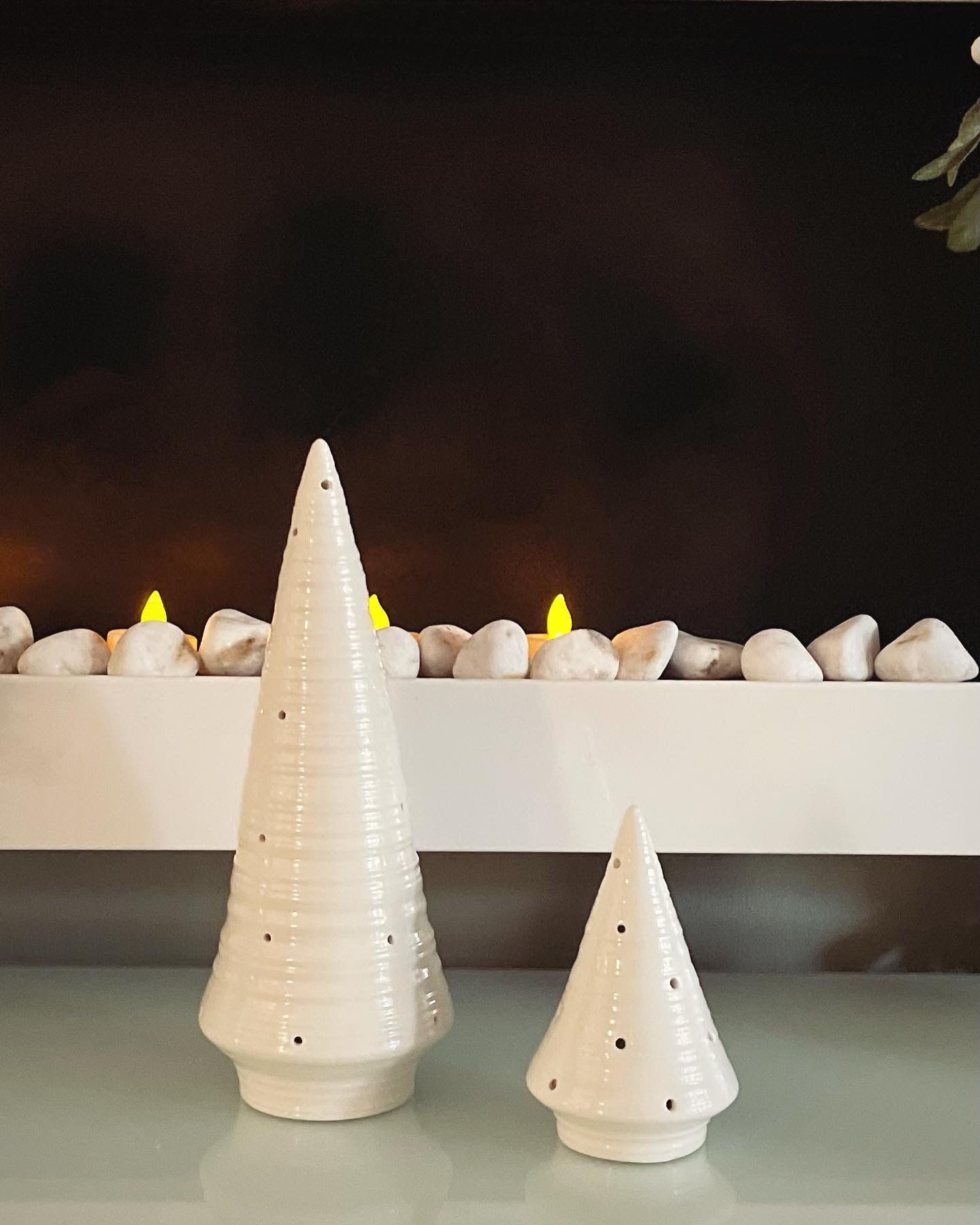 Ceramic Lightup Tree Ornaments