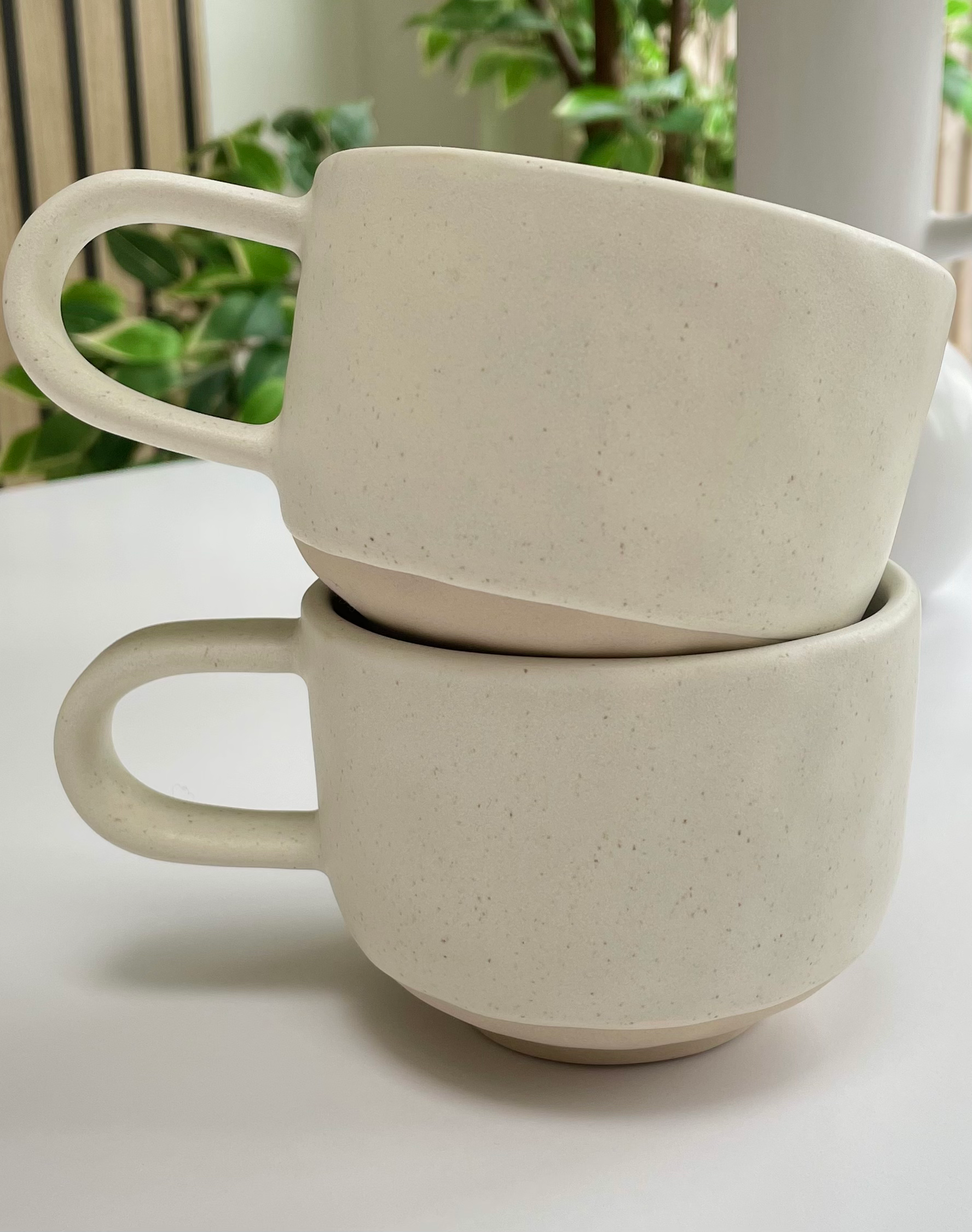 Organics  Long Handle Oatmeal Mug