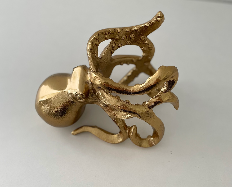 Thumbnail: Gold & Silver Octopus Wine Bottle Holders 