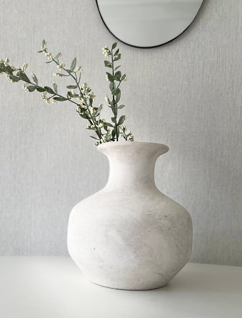 Thumbnail: Hills Interiors Darcy Squat Stone Vase 
