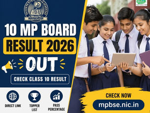 10 MP Board Result 2026 OUT: Check Class 10 Result