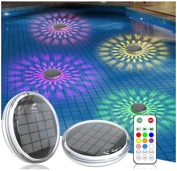 floating solar pool lights for swimming pools