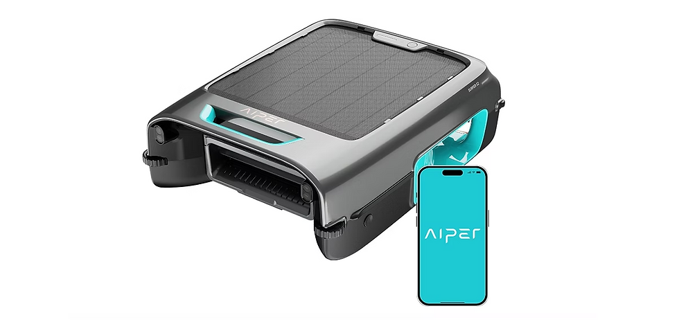 The AIPER Surfer S2 Solar Powered Pool Surface Skimmer Robot