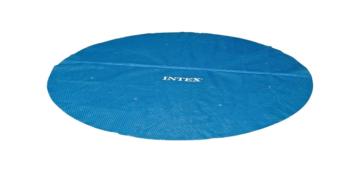 a solar cover for round above-ground pools