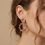 Miniature : Boucles d'oreilles IRA - Quartz rose