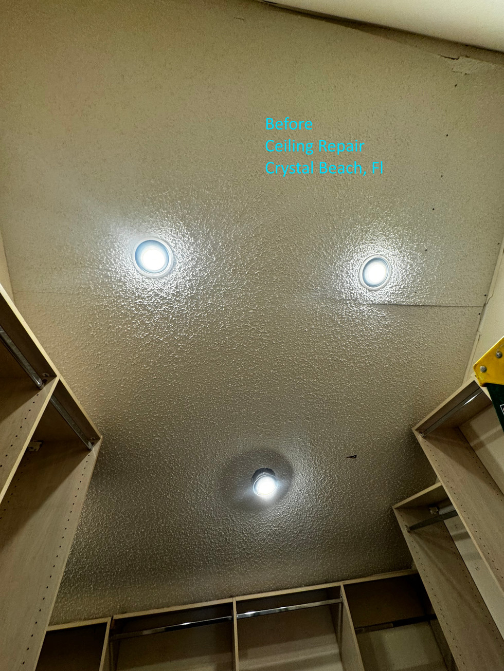Crystal Beach Ceiling repair 1