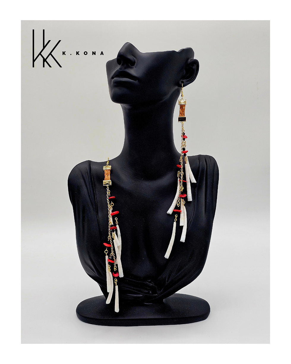 Thumbnail: Dentalium Dreaming: cedar, dentalium shells, beads