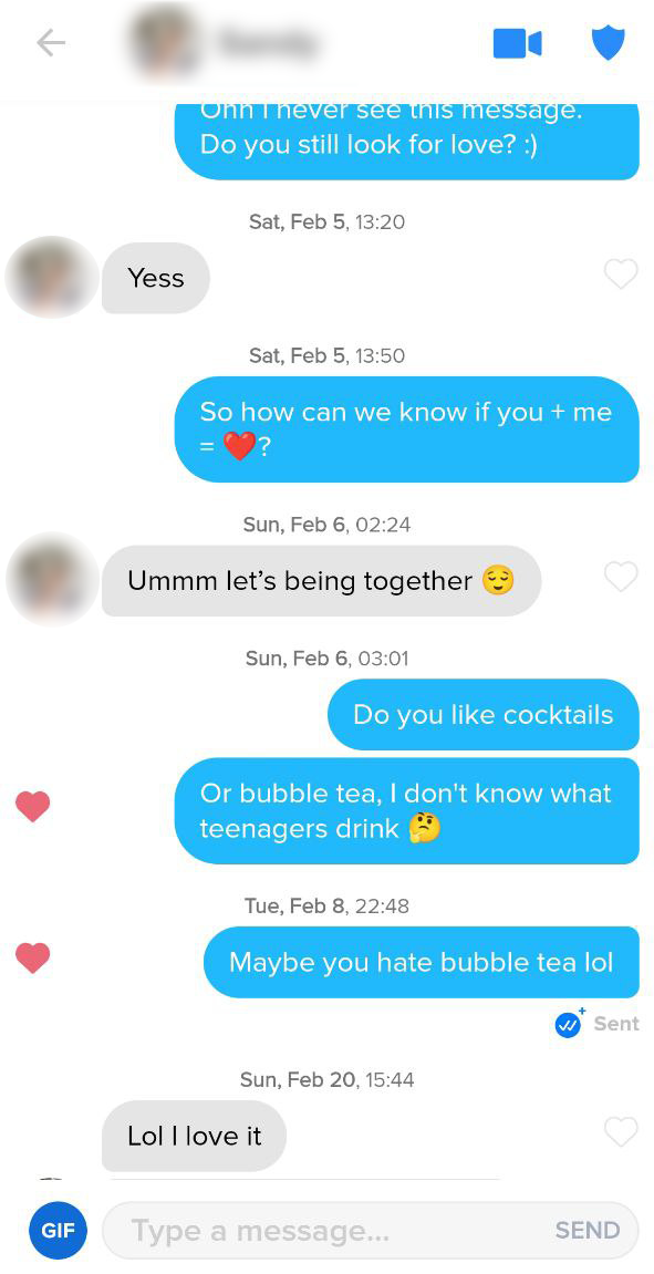 Tinder revive text example