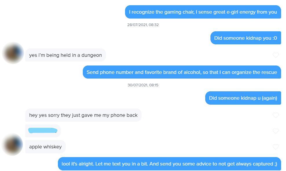 Tinder revive text