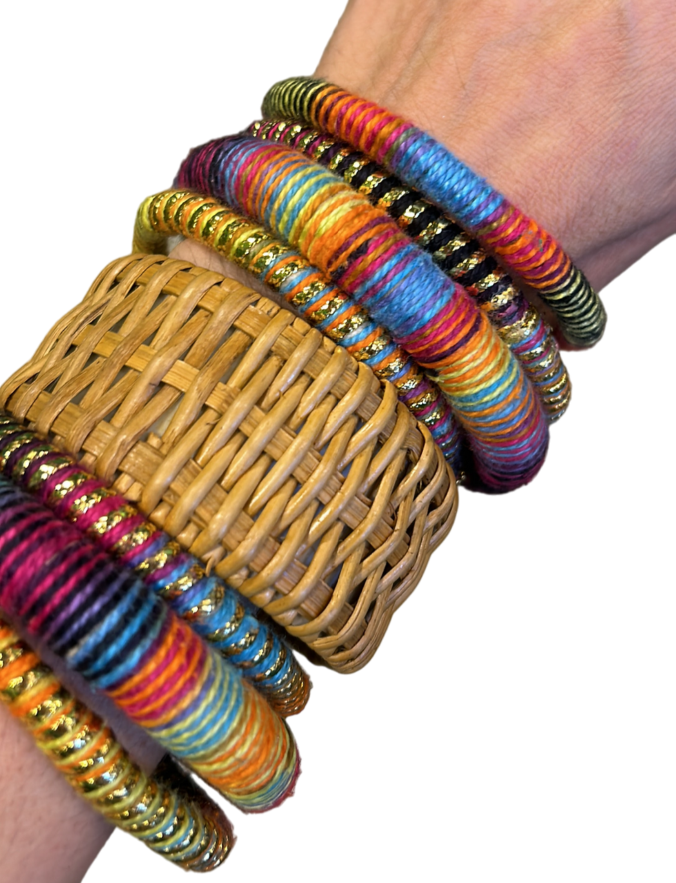 Miniatura: Pulseiras Grossas Multicor | Kit com 2 unidades