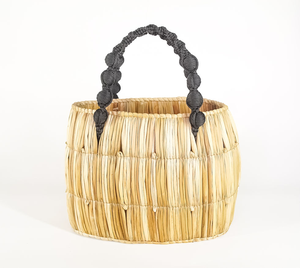Thumbnail: Ball shaped taboa trunk in black  (large size)