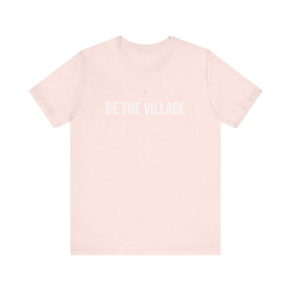 Thumbnail: be the village tee pink