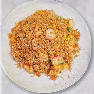 Mixed seafood fried rice