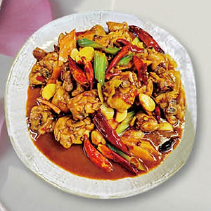 Wok fried spicy chicken