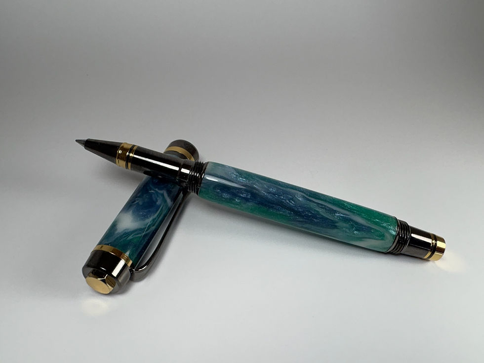 Thumbnail: Rollerball Elite II - Earth Blue/Emerald Green/White